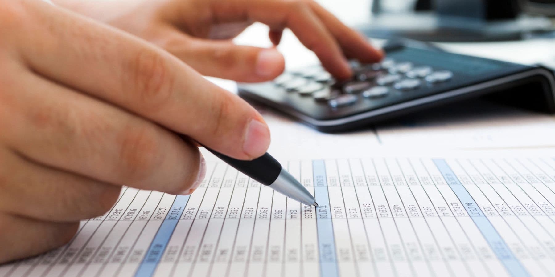 Professional accounting workspace